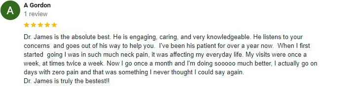 Chiropractic Issaquah WA Screenshot Testimonial A Gordon